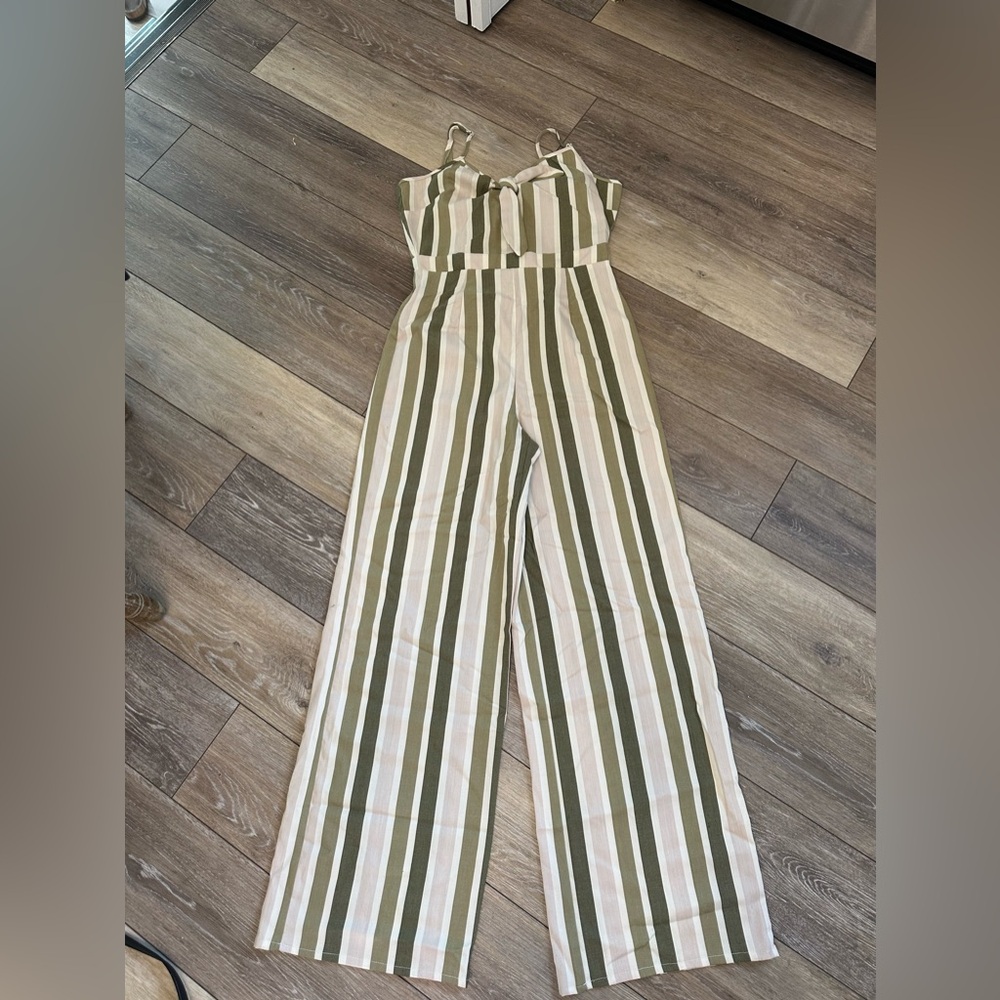 Romeo & Juliet Couture striped wide-leg jumpsuit